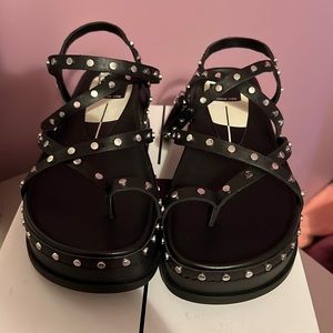 Dolce Vita Black Studded Welma Sandals